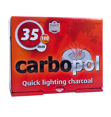 Carbopol Hookah Coals - 35mm - 1 Box (100 Pieces)